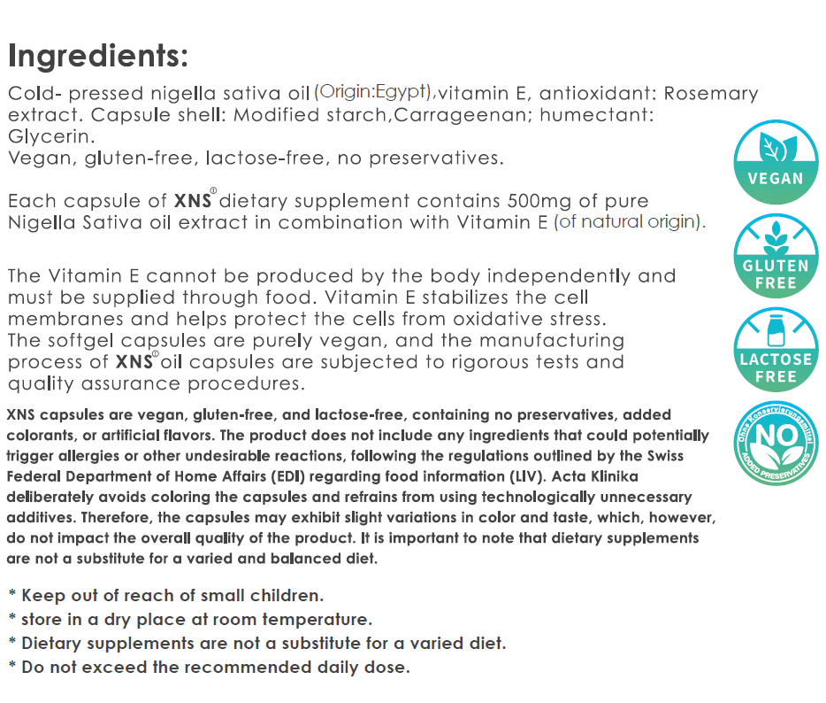 XNS Ingredients